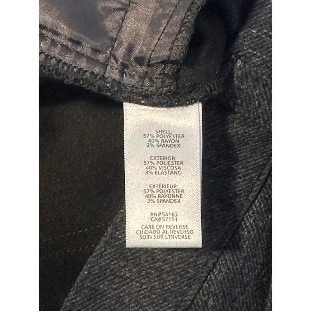 Calvin Klein Women's Slim Fit Heathered Charcoal Gray Dress‎ Pants Size 4